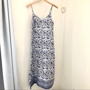 TYSA - Long Blue Floral Maxi Dress - S
